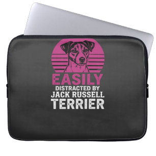 Easily Distracted By Jack Russell Terrier Laptop Sleeve