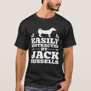 Easily Distracted By Jack Russells   Dog     Men   T-Shirt