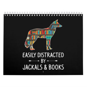 Easily Distracted By Jackals _ Books Lover Gift Calendar