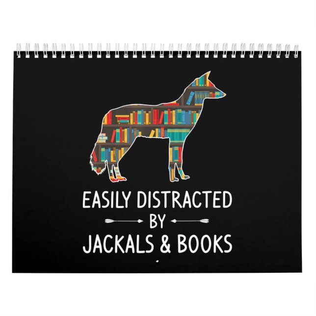 Easily Distracted By Jackals _ Books Lover Gift Calendar (Cover)