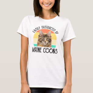 Easily Distracted By Maine Coons T-Shirt