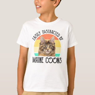 Easily Distracted By Maine Coons T-Shirt