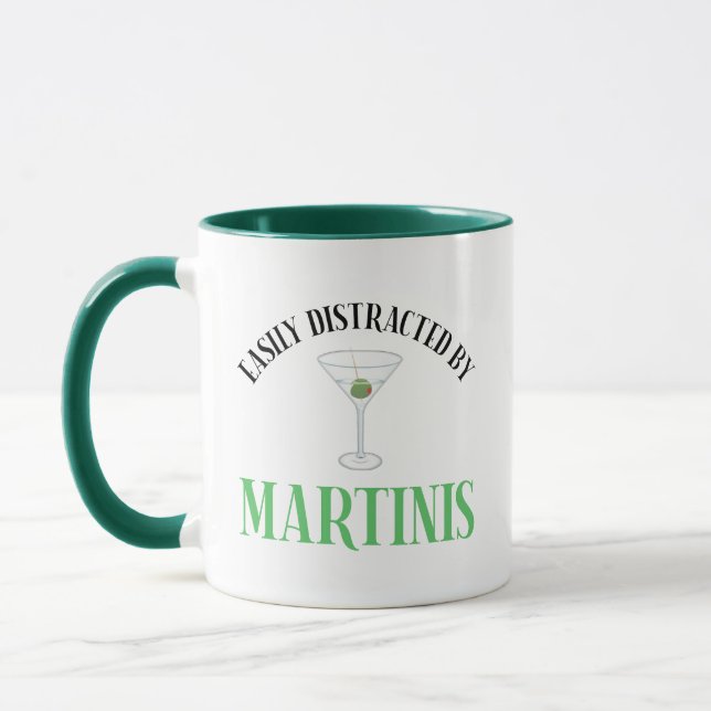 Easily Distracted By Martinis Mug (Left)