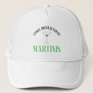 Easily Distracted By Martinis Trucker Hat