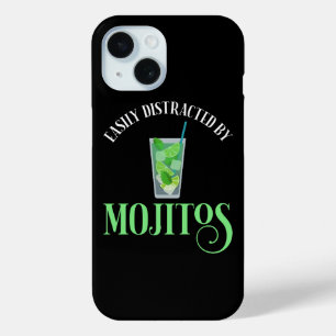 Easily Distracted By Mojitos iPhone 15 Case