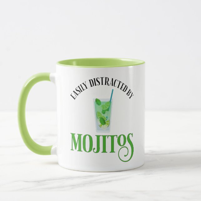 Easily Distracted By Mojitos Mug (Left)