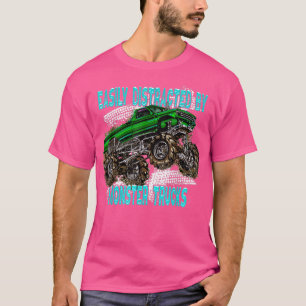 Easily Distracted By Monster Trucks for Monster Tr T-Shirt