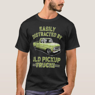 Easily Distracted By Old Pickup Trucks Boys Trucke T-Shirt