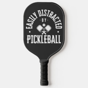 Easily Distracted by Pickleball NAME Personalised Paddle