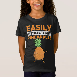 Easily Distracted By Pineapple Funny Dabbing Dab F T-Shirt