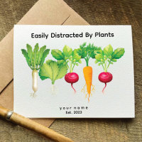 Easily Distracted By Plant | Healthy vegan Card