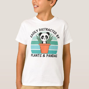 Easily Distracted By Plants And Pandas Plant Bear T-Shirt