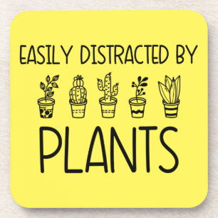 Easily Distracted by Plants Coaster Set 