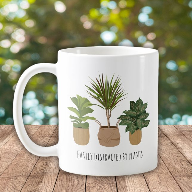 Easily Distracted By Plants Coffee Mug (Creator Uploaded)