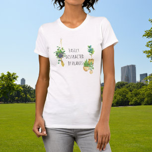 Easily Distracted by Plants Hanging Botanical T-Shirt