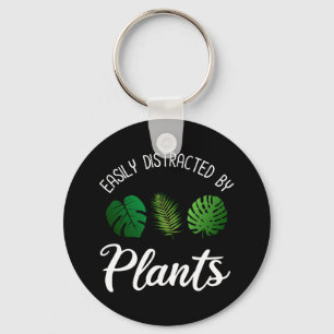 Easily Distracted By Plants Key Ring