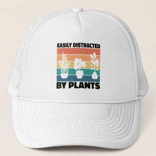 Easily Distracted By Plants Planting Love Colourfu Trucker Hat