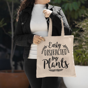 Easily Distracted By Plants Tote Bag