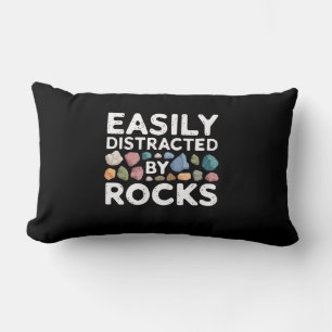 Easily Distracted By Rocks Lumbar Cushion