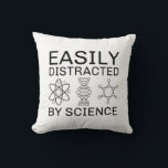 Easily Distracted By Science Cushion<br><div class="desc">Easily Distracted By Science</div>