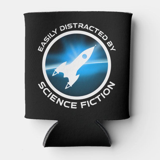 Easily Distracted By Science Fiction Can Cooler (Front)