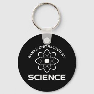Easily Distracted By Science Key Ring