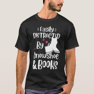 Easily Distracted By Snowshoe Cat And Books Kitte T-Shirt