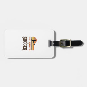 Easily Distracted By Soccer Vintage Shirt Design_1 Luggage Tag