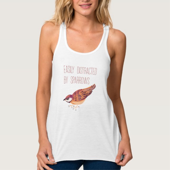 Easily Distracted by Sparrows Singlet (Front)