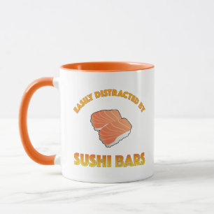 Easily Distracted By Sushi Bars Mug