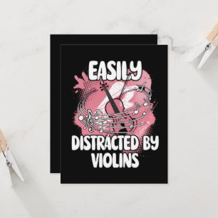 Easily Distracted By Violins Invitation