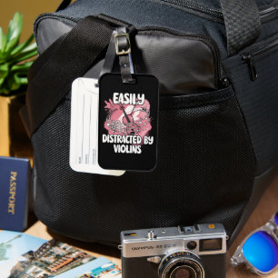 Easily Distracted By Violins Luggage Tag