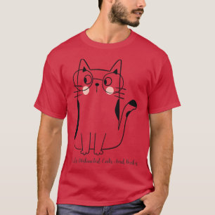 Easily Distracted Cats and Books   T-Shirt