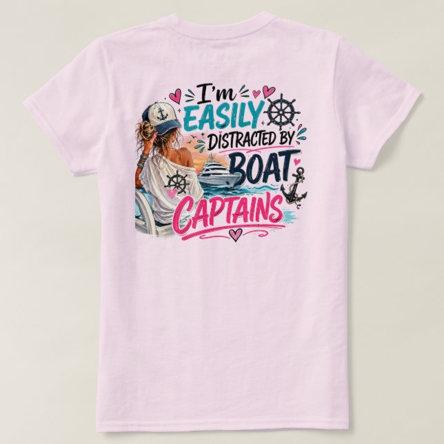 Easily Distracted Colour T-Shirt (Design Back)