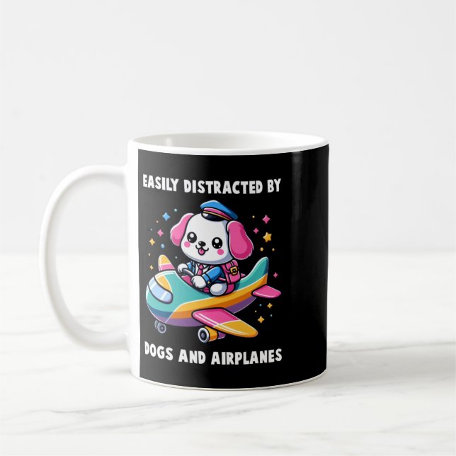 Easily Distracted Design Coffee Mug (Left)