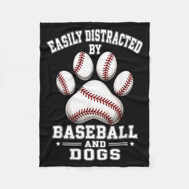 Easily Distracted Fleece Blanket (Front)