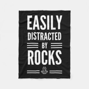 Easily Distracted Image Fleece Blanket