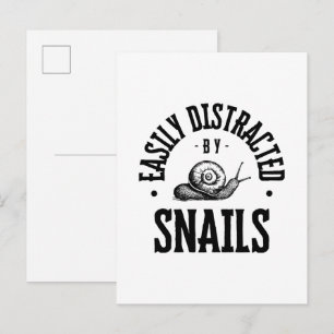 EASILY DISTRACTED INVITATION POSTCARD