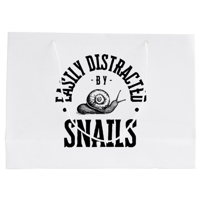 EASILY DISTRACTED LARGE GIFT BAG (Back)