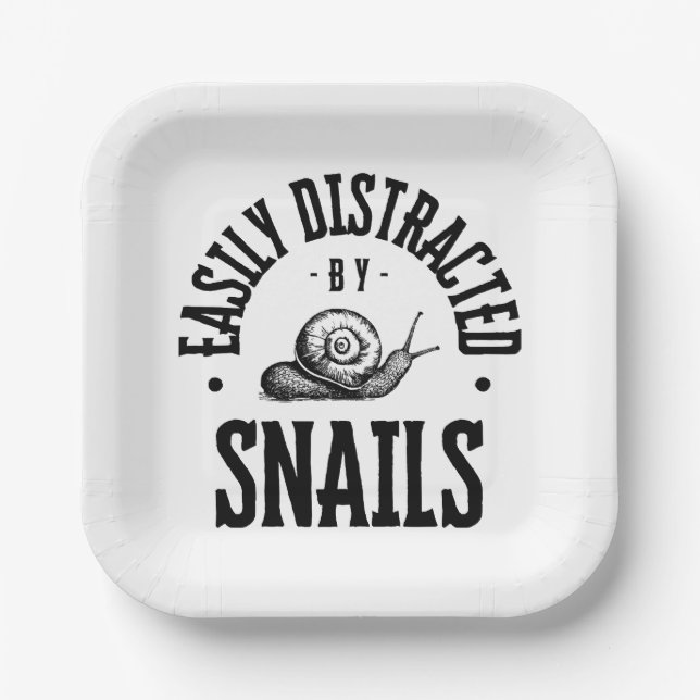 EASILY DISTRACTED PAPER PLATE (Front)