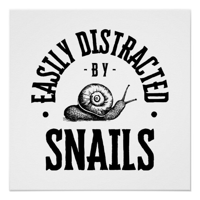 EASILY DISTRACTED POSTER (Front)