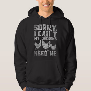 Easily Distracted Rubber Chicken Funny Rubber Chic Hoodie