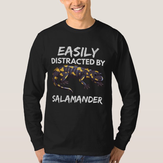 Easily Distracted Salamander Funny Men Women Kid G T-Shirt (Front)