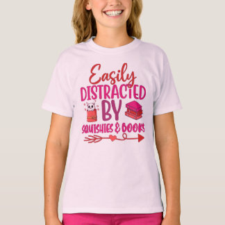Easily Distracted Squishies Books T-Shirt
