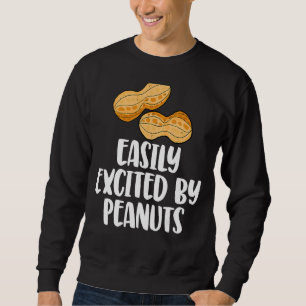 Easily Excited By Peanuts Tasty  Gender Reveal Lov Sweatshirt