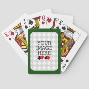 Easily Make Your Own Deck in One Step Green Frame Playing Cards