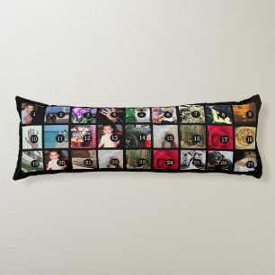 Easily Make Your Own Photo Display with 27 images Body Cushion
