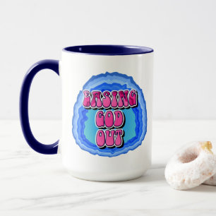 Easing GOD Out Geode 12 Step AA Recovery Slogan Mug