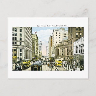 East 9th and Euclid Avenue, Cleveland, Ohio Postcard