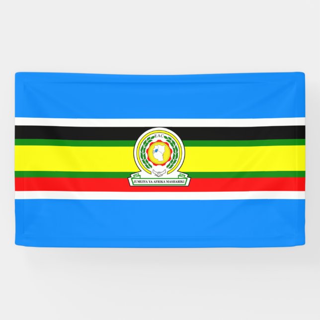 East African Community flag Banner (Horizontal)